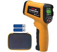 SHRGOMPIT Termometro laser a infrarossi -58℉~2552℉(-50℃~1400℃) digitale portatile 50:1 con LCD a colori, pirometro con allarme for forni industriali