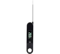 SHRGOMPIT Termometro per carne, schermo LCD digitale, termometro lettura istantanea per cottura con sonda impermeabile, cucina per caramelle, grigliate, barbecue
