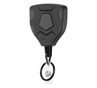SHRIGM Portachiavi Retrattile, Clip per Badge Resistente, Clip per Badge multifunzionali con Portachiavi e Cordino in Acciaio per Card