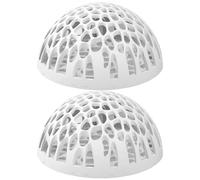 Shrimp Cave - Aquarium for Betta and | Ceramic Breeding Shelter with Natural Look Finish, 2 Piece Decorative Tank Ornament for Desk Home Office School Aquatic Setup