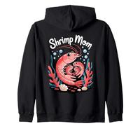 Shrimp Mom Cute Ocean Family Sea Life Felpa con Cappuccio