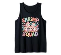 Shrimp Squad Carino Kawaii Cartoon Sea Ocean Friends Canotta