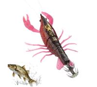 Shrimp Swimbait - Reliable Bait Device for Anglers, Versatile Hook Set, Smooth Life-Like, Simple Cast-and-Retrieve Function, Boat Supply, Professional Lake River Styling Tool