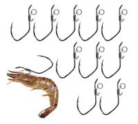 Shrimp Walker Hook, Bass Fishing Gear, Backstab Holder Hook, 6 x 6 x 4 cm, Reusable Secure Attachment, Durable Stainless Design, for Inshore Offshore River Pond Stream Beach Angling