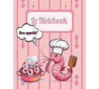 Shrimply Funny Line Notebook: Wide Ruled Paper, College Composition Book for Seafood Lovers, Culinary Students, Chefs, Teachers & Foodie Friends - 7.5 x 9.25, 120 Pages | Cute gift