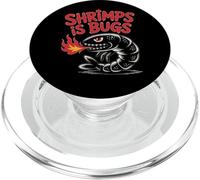 Shrimps is Bugs Funny Meme Citazioni Gamberetti Uomini Donne Scherzi PopSockets PopGrip per MagSafe