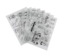 Shrink Plastic Sheets 8 - Pack | DIY Heat Shrink Art Paper for Crafts | Permanent Marker - Ready Sheets for Young Artists / Jewelry / Keychains | 11.4x7.9 Inch Youth & Junior (Boys style 20*29CM)