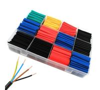 Shrink Wrap Tubing, Assorted Wire Tube Wrap, Insulation Compact Electrical Protection for Adults, Professionals, Enthusiasts, Cable Management, 7,87 x 5,31 x 1,57 pollici