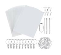 Shrinky Arte Calore Restringimento Foglio Plastica Kit Foro Punzone Portachiavi