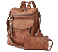 Shrrie Zaino per le donne moda in pelle Zaino, Borsa Designer Zaino da viaggio Borsa a spalla convertibile con