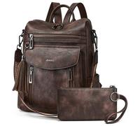 Shrrie Zaino per le donne moda in pelle Zaino, Borsa Designer Zaino da viaggio Borsa a spalla convertibile con