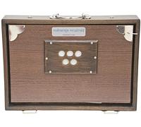 Shruti Box Instrument, Maharaja Musicals, Piccolo, 33 x 24,1 x 7,6 cm, Blemished, Con Borsa, Colore Noce, 13 Note, Sur Peti Surpeti, Strumento musicale indiano (PDI-FAH)