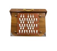 Shruti Box large 36 Keys, 3 Octave 440Hz & 432Hz Sur Pete Teak & Ply FOOT PEDAL
