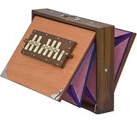 Shruti Box Special Teak Wood Size (13" X 12" X 3") Inches~440 Hz, Gig Bag, Natural Colour, Key -C To C (Lower Tone- Male Type Reed), Sur Peti, Surpeti, Yoga, Bhajan, Kirtan