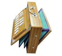 Shruti Box Surpeti 432 Hz Appositamente progettato per Yoga Bhajan Kirtan Therapie, Legno di teak massiccio 13 fermate