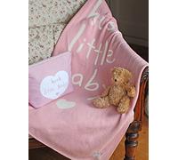 Shruti "Hush Little Baby" rosa coperta di cotone - 70 x 90 cm