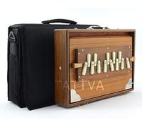 Shrutibox Devyom - Medie dimensioni - Made ByDevyom, Extra Long Sound Breath, C-C 13 Stop, 440 Hz, Legno di Teak, Primeversand, Yoga, Mantra, Shruti Box