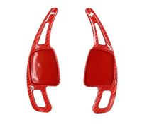 SHSHJJB Leve Del Cambio Le Palette Del Volante Accessori Cambio Automatico Per Audi Per A3 A4 A5 S3 S4 S5 SQ5 SQ7 Q2 Q3 Q5 Q7 TT TTS ABS Carbo(Carbon Red)