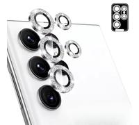 SHSJYA Diamond Eagle Eye - Protezione per obiettivo del telefono per Samsung Galaxy S26/S26Plus/S26Ultra, facile installazione, anti-caduta, antigraffio, pellicola protettiva (argento, per S26Ultra)