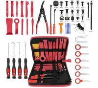 SHTALHST Utensili per smontaggio auto, 330 pezzi, per smontaggio auto, cunei decorativi, rivestimento interno, set di attrezzi per il montaggio, montaggio a clip, carrello degli attrezzi, set di
