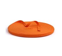 SHTGOI Nastro in twill di cotone, 50 m, colorato, motivo a spina di pesce, per lavori fai da te, confezioni regalo, accessori per il cucito, 2 cm, arancione, rosso