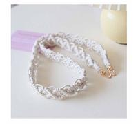 SHTGOI Tracolla intrecciata in cotone, tracolla per borsa intercambiabile, tracolla a doppio lato con motivo intrecciato, colore tracolla per borsa a tracolla, borse a mano e borse a spalla 108 * 3 cm