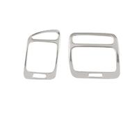 SHU-store Aria laterale in acciaio inox AC Conditioning Bretina Vents Decorative Cover Trim Fit For Toyota Land Cruiser 100 FJ100 LC100 LC105. Adatto for Lexus LX470 upgrade