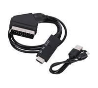 Shuade 1080P HDTV a SCART Video Upscale Converter Adapter Upscale Converter Adapter Low Power 1920x1080@60Hz Per HDTV Driver Installazione richiesta