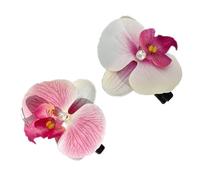 Shuade 2 forcine per capelli floreali rosa orchidee fiore forcine per capelli eleganti donne ragazze clip per capelli eleganti bohémien sposa decorazioni per capelli clip per capelli fase
