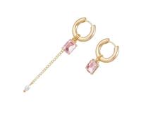 Shuade 2. Set di collana e orecchini con perline di cristallo geometriche in lega, gioielli versatili per abbigliamento casual e occasioni speciali, gioielli alla moda con finte perle e nappe, Misura