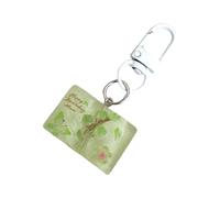 Shuade Accessorio a tema giardino Artistico Resina Dettaglio Multi Purpose Borsa Decorazione Farfalla Fiore Portachiavi Carino Cartoon Fiore Portachiavi, bianco, Taglia unica