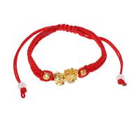 Shuade Braccialetti in corda rossa cinese Feng Shui ricchezza fortunata oro Xiu ciondolo kabbalah gioielli intrecciati regalo e catena per le donne