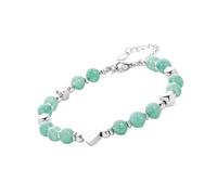 Shuade Braccialetto regolabile unisex con perline in pietra testurizzata, realizzato a mano, gioiello in pietra naturale fatto a mano, Misura unica, come descritto