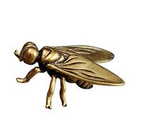 Shuade Ciondolo a forma di mosca in ottone vintage con incisione dettagliata gioielli per l'uso quotidiano Charm in bronzo antico, Misura unica, come descritto, come descritto