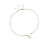 Shuade Collana con strass a tema amore, con perline di vetro di alta qualità, versatile, per abiti casual o formali, San Valentino, Misura unica, come descritto, come descritto