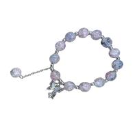 Shuade Cristalli di giada alla moda con accento placcato oro per donne, un regalo unico accessorio per donne alla moda fascino artistico unico, Misura unica, come descritto