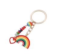 Shuade Disegni portatili vibranti di Keychain multicolore alla moda della lega di Keychain per il regalo Keychain di modo, A, Taglia unica