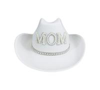 Shuade Famiglia Tema Festa Raccolta Cappello Western Sunproof Cappello Con Tessuto Traspirante Fedora Per La Mamma E Il Papà Festa Del Papà Mamma