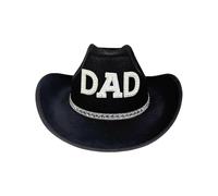 Shuade Famiglia Tema Festa Raccolta Cappello Western Sunproof Cappello Con Tessuto Traspirante Fedora Per La Mamma E Il Papà Festa Del Papà Mamma