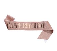 Shuade Fascia di buon compleanno, 160 x 10 cm, da donna, fascia di compleanno, accessorio per feste di compleanno per ragazze, decorazione per feste di compleanno