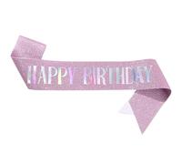 Shuade Fascia di buon compleanno, 160 x 10 cm, da donna, fascia di compleanno, accessorio per feste di compleanno per ragazze, decorazione per feste di compleanno
