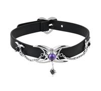 Shuade Intrigante collana in stile punk in colori assortiti, accessorio alla moda per feste, abbigliamento casual per uso quotidiano, PU, lega