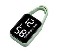 Shuade Orologio elettronico a LED da appendere, luce notturna, impermeabile, touch digitale, per donne e uomini, regalo portachiavi, orologi da tasca portachiavi da appendere, Verde, misura unica