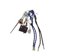 Shuade Portachiavi a forma di cappello magico, corda intrecciata, ciondolo per borsa, ornamento per auto, decorazione per borsa, corda intrecciata, portachiavi da donna