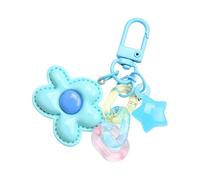 Shuade Portachiavi in lega lucida color caramella borsa appeso ornamento fascino per zaino borsa decorazione portachiavi in lega decorazione, Blu, Taglia unica