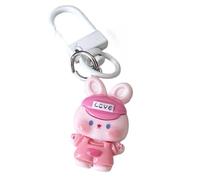 Shuade Portachiavi in resina a forma di animale giocoso, leggero, decorazione alla moda, regalo per borse, telefoni o portafogli, portachiavi a forma di animale carino, E, Taglia unica