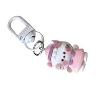 Shuade Portachiavi in resina a forma di animale giocoso, leggero, decorazione alla moda, regalo per borse, telefoni o portafogli, portachiavi a forma di animale carino, Gattino, Taglia unica
