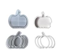 Shuade Set di stampi per cottura di verdure in elastomero per Halloween Artigianato Riciclabile Piano Flessibile Forno Sicuro a 230 ℃ Eccellente Per Guarnizioni Homebrewed Forno Stampi Verdure Sicuro