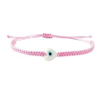 Shuade Stringa regolabile con perline colorate con occhi simbolici, regalo portatile fatto a mano, Misura unica, come descritto