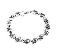 Shuade Testa di teschio in metallo realizzata per coloro che apprezzano il rock e alla moda pezzi eleganti in metallo